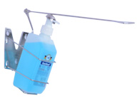 Long handle stainless steel dispensing stand